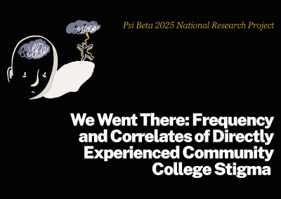 Psi Beta Stigma Research at QCC